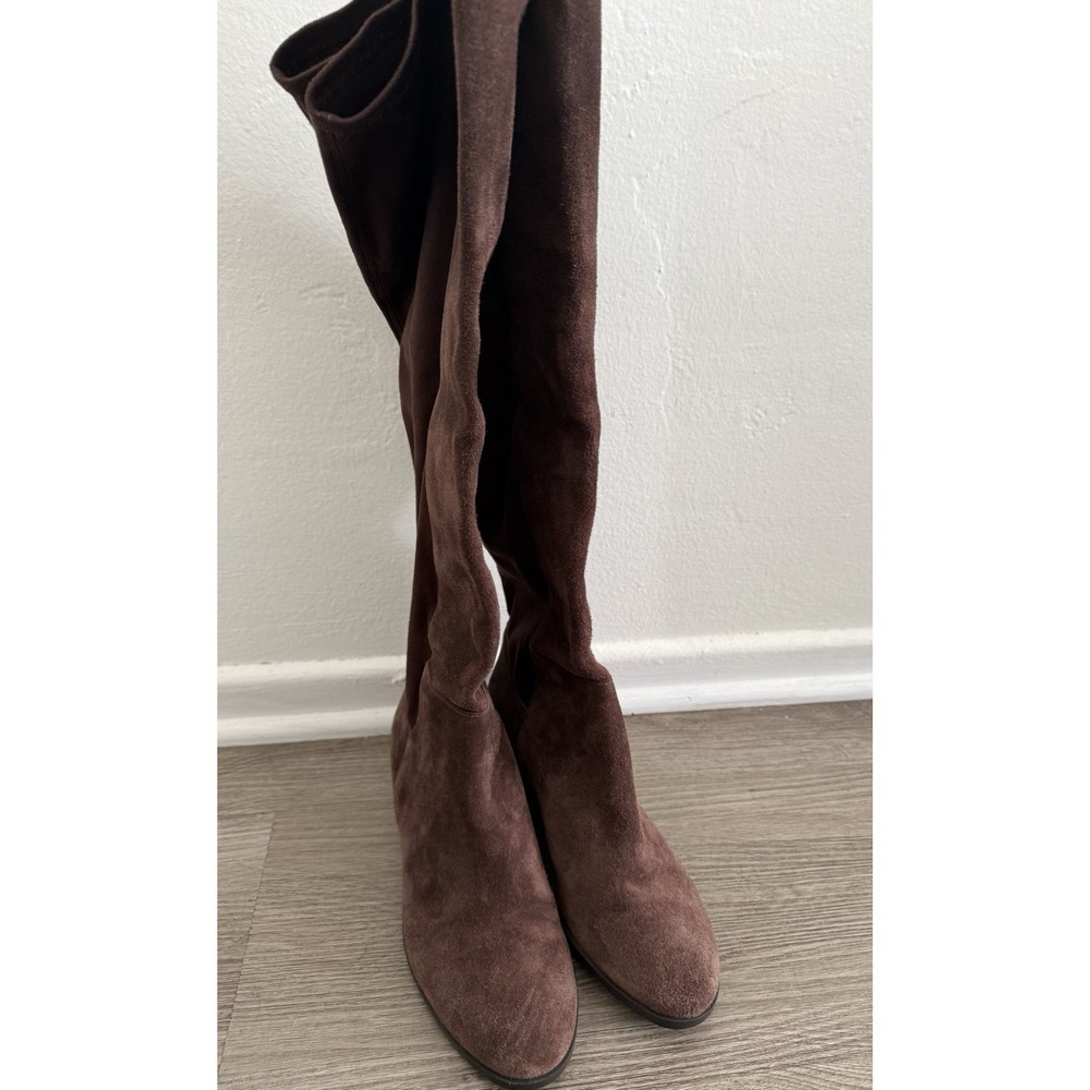 Lucky Brand Boots Womens Calypso Suede Tall Chocolate Brown Size 9
